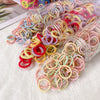 Children's rubber band does not hurt the hair elastic good hair rope color girls hair ring cute baby hair rope girl headdress