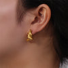 1 Pair Simple Style Knot 304 Stainless Steel 18K Gold Plated Ear Studs