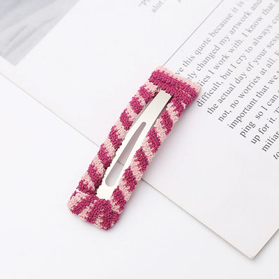 Women's Sweet Geometric Plush Hair Clip