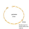 Simple Style Classic Style Geometric 304 Stainless Steel 18K Gold Plated Bracelets In Bulk