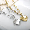 Jewelry Simple Style Heart Shape Titanium Steel Pendant Necklace