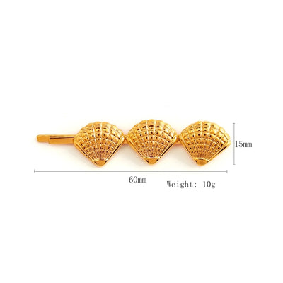 Women's Simple Style Classic Style Scallop Starfish 304 Stainless Steel Plating Hair Clip