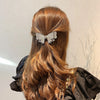 Women's Simple Style Shiny Bow Knot Brass Inlay Rhinestones Hair Clip