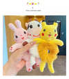 Cute cartoon plush bear hair band does not hurt hair headdress children's hair tie Korean style hair rope ball head rubber band