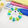 cartoon style heart shape flower resin hair clip 1 set