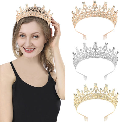 Crown Bridal Headdress Wedding Headband Studio Birthday Party Accessories Crown Big Crown