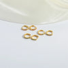 1 Pair Elegant Simple Style Commute Geometric Copper Zircon 14K Gold Plated Earrings