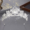 bridal crown rhinestone headdress Baroque black retro simple elegant pageant crown wedding accessories