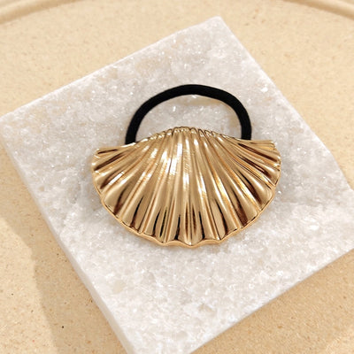 Women's Classic Style Scallop Starfish Flower 304 Stainless Steel Plating Hair Clip Hair Tie