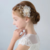 Children's Hair Accessories Flower Hairpin Flower Girl's Dress Accessories Headband Girl's Performance Headwear Bridal Wedding Dress Headdress Jewelry