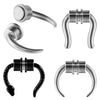 1 Piece Nose Rings & Studs Casual Streetwear Horns Snake-Shaped 304 Stainless Steel 18K Gold Plated Nose Rings & Studs