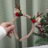 Christmas Cute Sweet Women's Antlers Imitation Antlers Flocking Hair Band