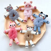 Women's Cartoon Style Cute Animal Plush Knit Handmade Hair Tie