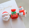 Christmas Fashion Girl'S Christmas Tree Arylic Hair Clip