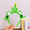 Children Unisex Cartoon Style Cute Heart Shape Flower Plush Handmade Hair Band