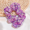 hair ring rural style small floral hair ring french retro lattice head rope rubber band  headdress