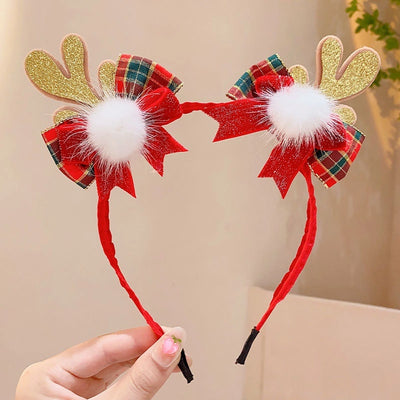 Christmas Cute Sweet Women's Antlers Imitation Antlers Flocking Hair Band