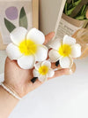 Dai people dress up seaside holiday egg flower hairpin travel photography headdress flower side clip small size fairy hairpin