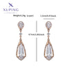 1 Pair Glam Luxurious XUPING Geometric Copper 18K Gold Plated Drop Earrings