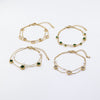 Basic Simple Style Star 304 Stainless Steel Gold Plated Artificial Gemstones Stainless Steel Bracelets In Bulk