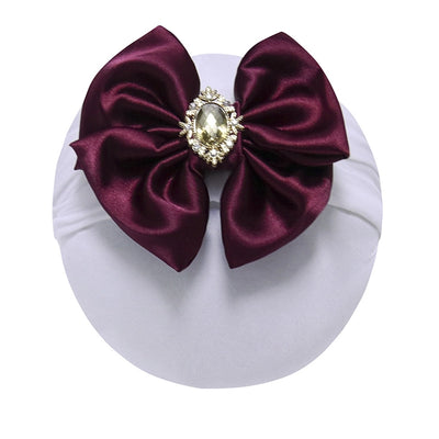 cartoon style bow knot arylic diamond hair band 1 piece