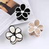 Dust Ornament Flower-Shaped Plastic Hair Clip Hair Clip Back Head Headdress Hairpin Five Petal Flower New Hairpin