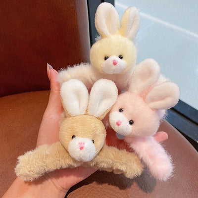 cute animal plush hair claws 1 piece