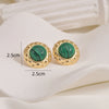 1 Pair Vintage Style Classic Style Shiny Geometric 304 Stainless Steel 18K Gold Plated Ear Studs