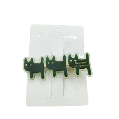 cartoon style cat acetic acid sheets handmade hair clip 1 piece