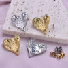 1 Pair Simple Style Classic Style Heart Shape Plating 304 Stainless Steel Ear Studs