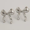 1 Pair Sweet Bow Knot 304 Stainless Steel Ear Studs