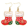 Christmas earrings money bag gift box hat shoes gloves scarf party earrings