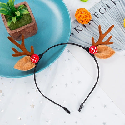 Christmas Cute Sweet Women's Antlers Imitation Antlers Flocking Hair Band