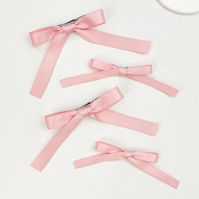 Ballet Girl French Style Pure Desire Bow Ribbon Hairpin Super Fairy Ins Back of Head Hairpin Double Ponytail Hair Accessories