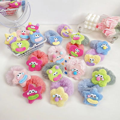 Women's Cute Cartoon Plush Hair Tie