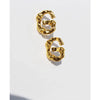 1 Pair Simple Style Classic Style IG Style Letter Plating Brass 24K Gold Plated Ear Studs