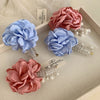 Women's Casual Retro Streetwear Floral Cloth Bubble Braid Hair Rope