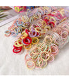 Children's rubber band does not hurt the hair elastic good hair rope color girls hair ring cute baby hair rope girl headdress