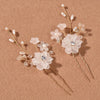 -style handmade bridal headdress pearl flower twist bead hair comb hair pin suit wedding dress accessories