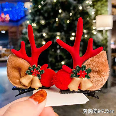 Christmas Headwear Rabbit Ear  Internet Red Hairpin Girl Adult Hat Hairpin Children's Hair Accessories