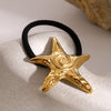 Women's Vacation Simple Style IG Style Pentagram 316 Stainless Steel  Plating Hair Tie