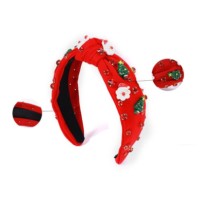 Christmas Cute Women's Christmas Tree Santa Claus Plastic Hair Band