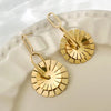 1 Pair IG Style Casual Vacation Geometric Plating 304 Stainless Steel 14K Gold Plated Drop Earrings