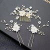 -style handmade bridal headdress pearl flower twist bead hair comb hair pin suit wedding dress accessories