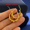 1 Pair Simple Style Commute Twist Brass 18K Gold Plated Earrings