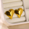 Jewelry Romantic Simple Style Solid Color Heart Shape 304 Stainless Steel Stainless Steel Jewelry Sets