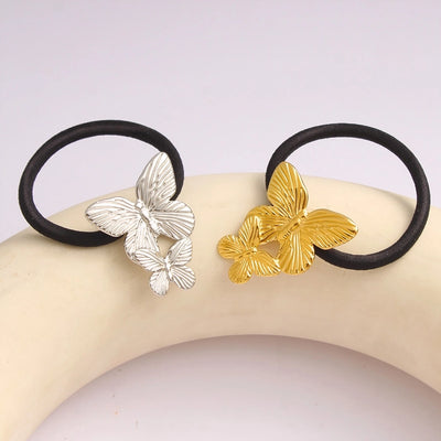 Women's Simple Style Commute Butterfly 304 Stainless Steel Hair Tie