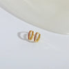 1 Pair Elegant Simple Style Commute Geometric Copper Zircon 14K Gold Plated Earrings