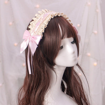 Stall  Lolita hair band Japanese cute girl headdress Lolita hair accessories cosplay maid lace hair band