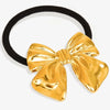 Women's Simple Style Bow Knot 304 Stainless Steel Plating Hair Tie